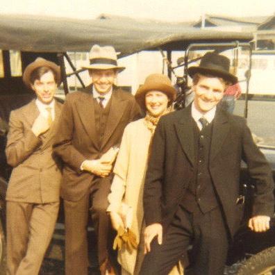 Len Mullen (centre) and Graham Brooke (right)